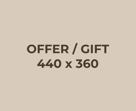 OFFER / GIFT placeholder, 440 by 360